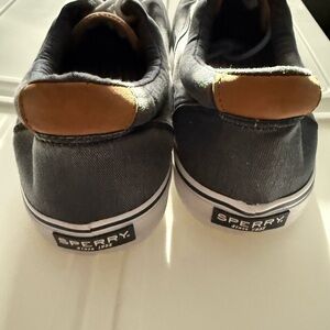 Sperry Charcoal and Tan Slip-On Shoes